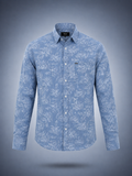Azure Botanical Shirt