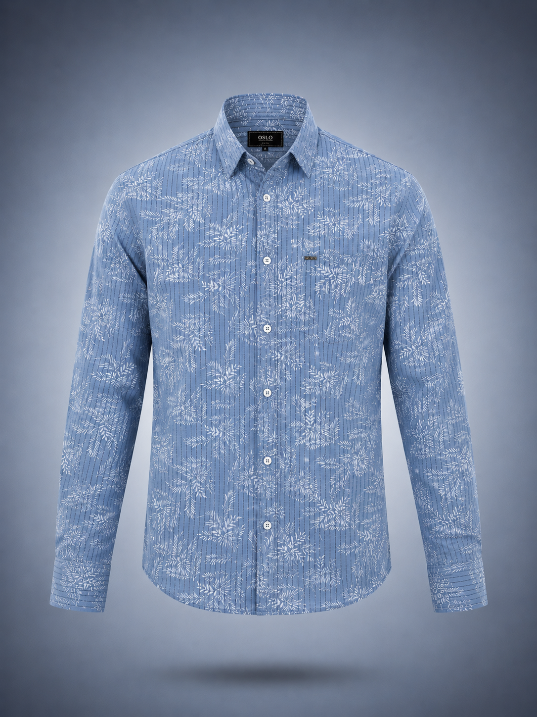 Azure Botanical Shirt