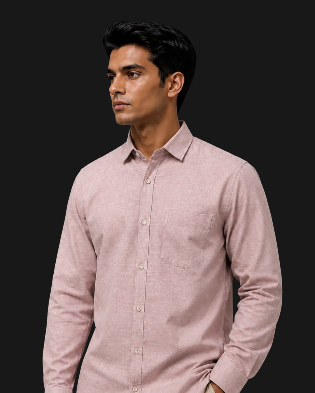 Blush Pink Linen Shirt