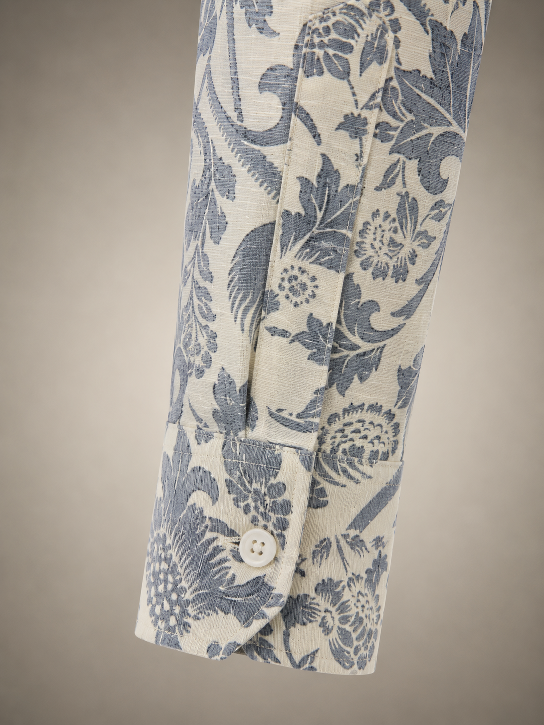 Ivory Bloom Printed Shirt