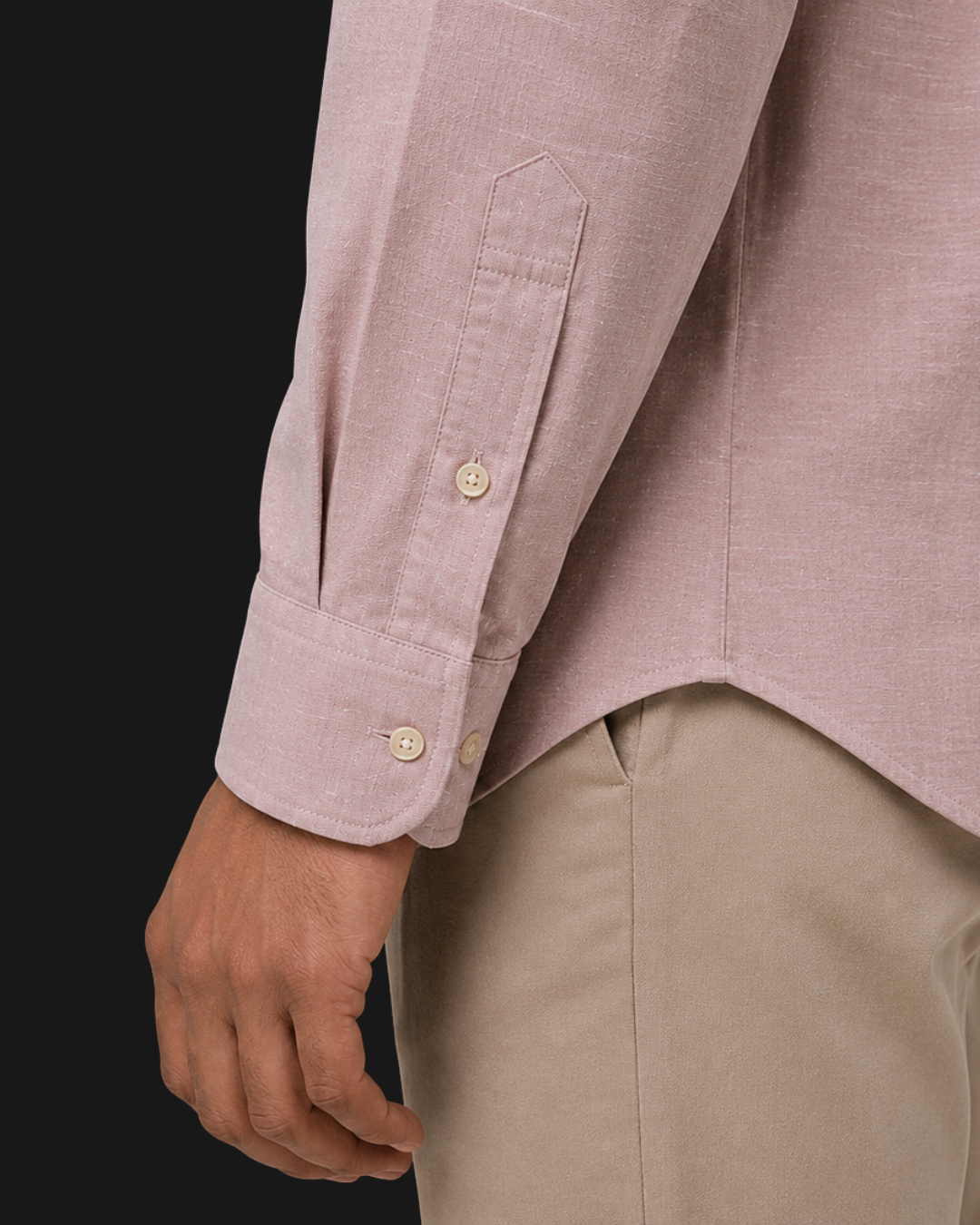 Blush Pink Linen Shirt