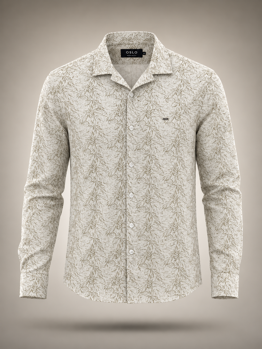 Sand Leaf Textured Shirt