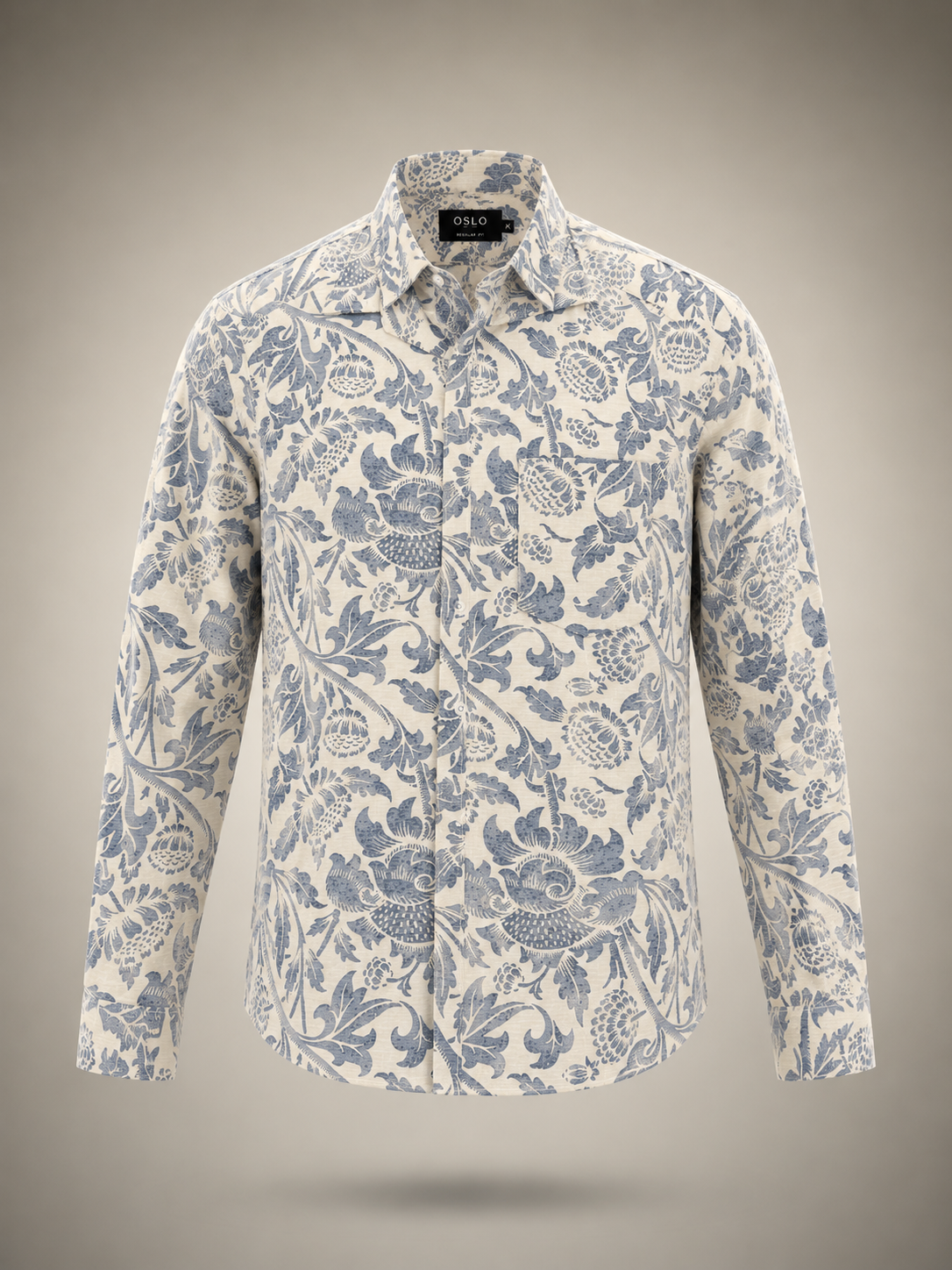 Ivory Bloom Printed Shirt